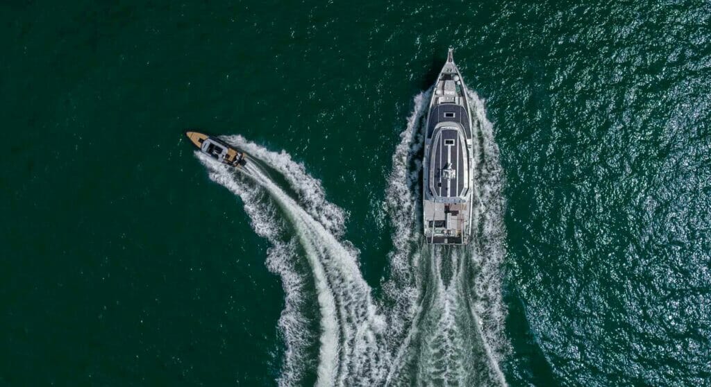 the Arksen yacht Project Pelagos on sea trials