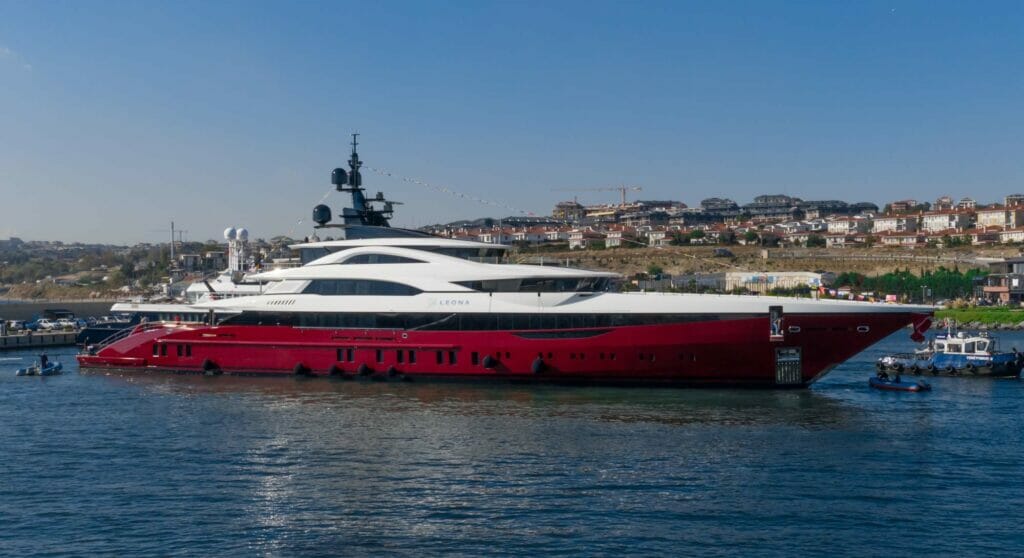 the Bilgin Leona is a 263-foot superyacht