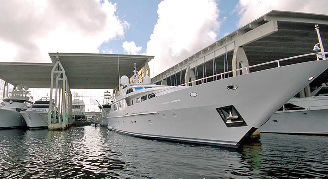 Bradford Marine megayacht repair facility; its among the oldest American shipyards