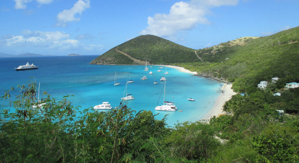 Jost van Dyke is where Moving Mountains can book charters
