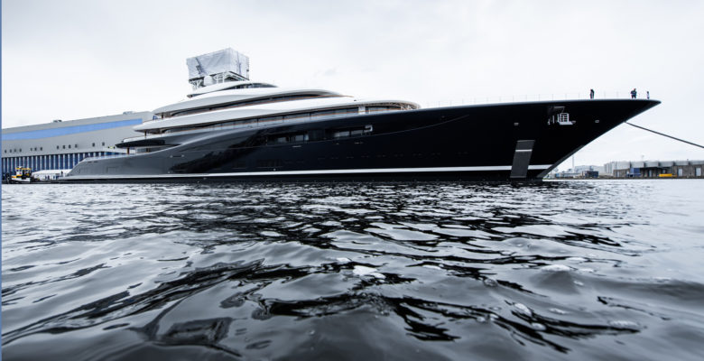 Feadship Yacht Project 821 launch day