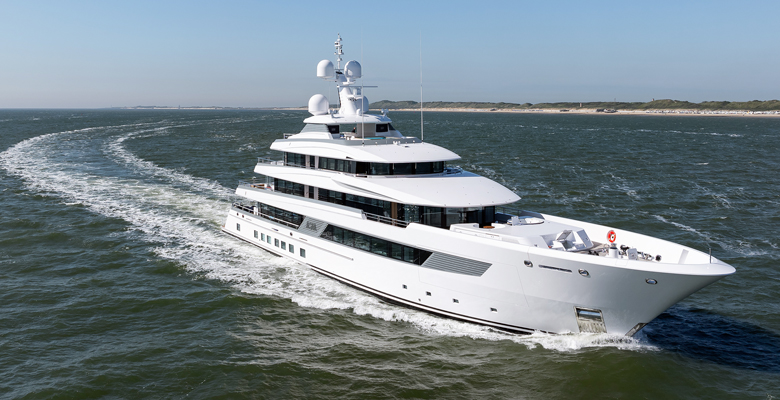 the yacht Asia is 61 meters