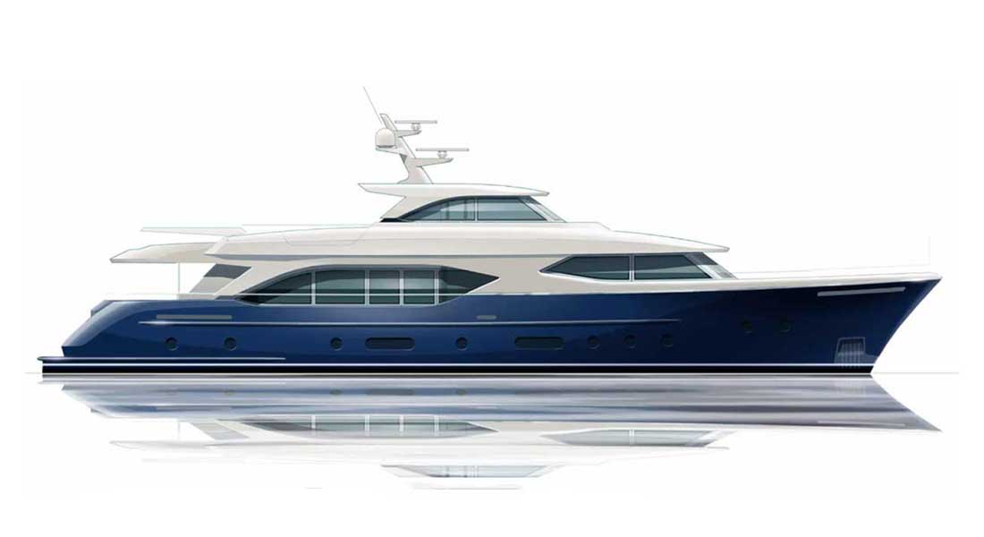 the Moonen 110 is a megayacht concept