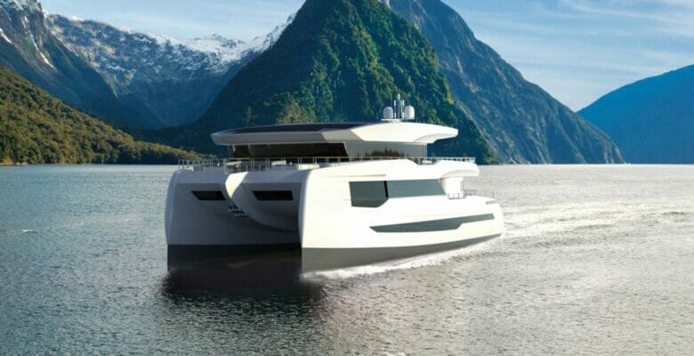 the Silent 100 Explorer is a solar-powered megayacht