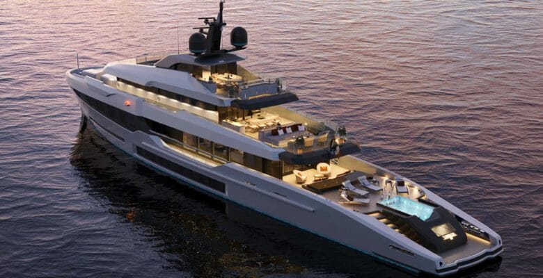 the Tankoa T500 Tethys superyacht