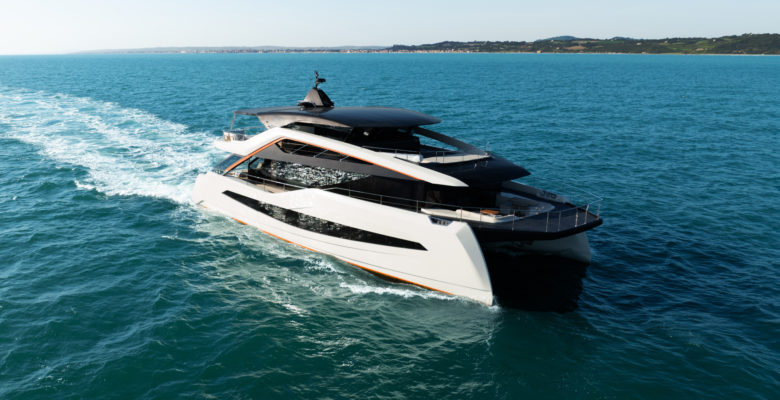 first WiderCat 92 yacht